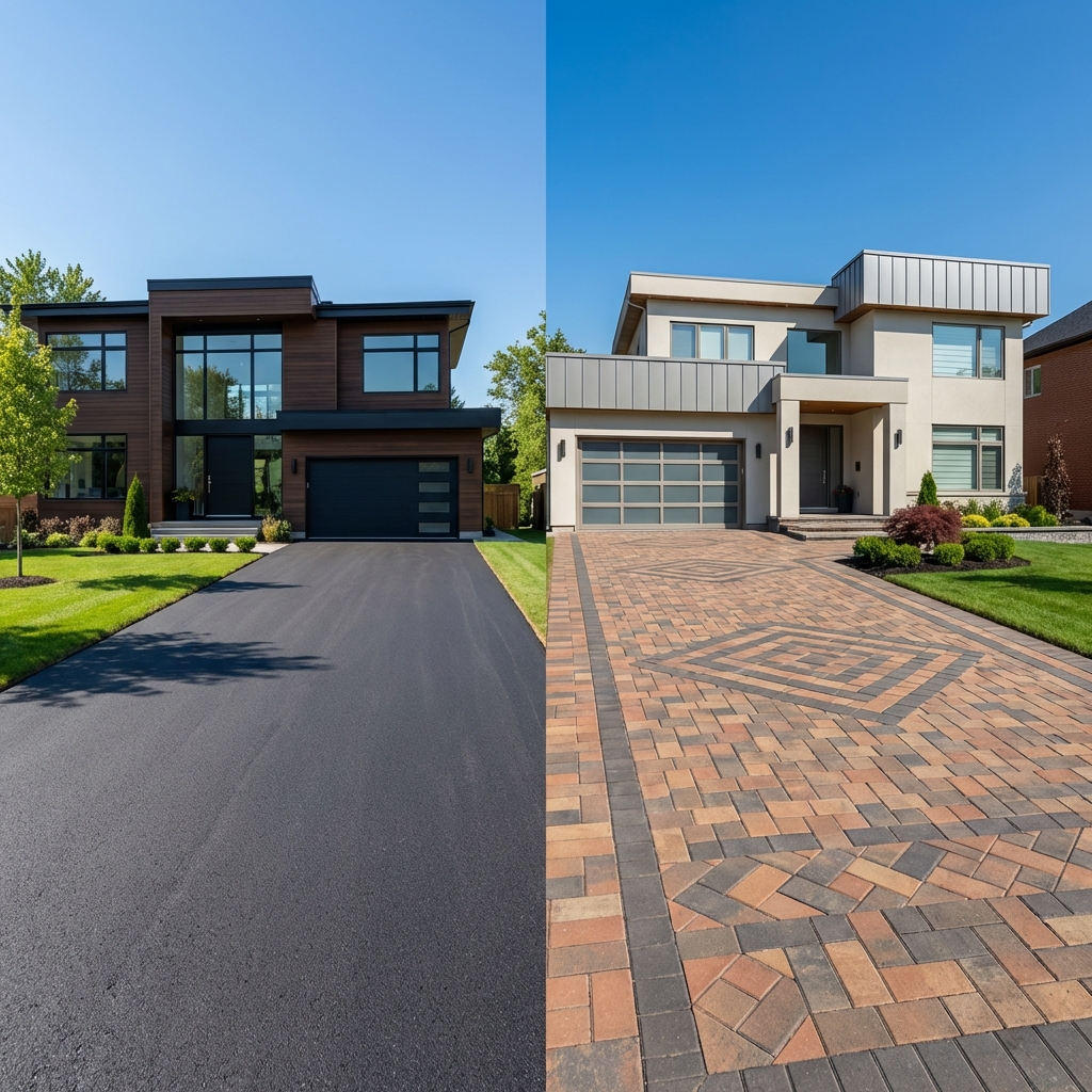 Asphalte vs pavé uni