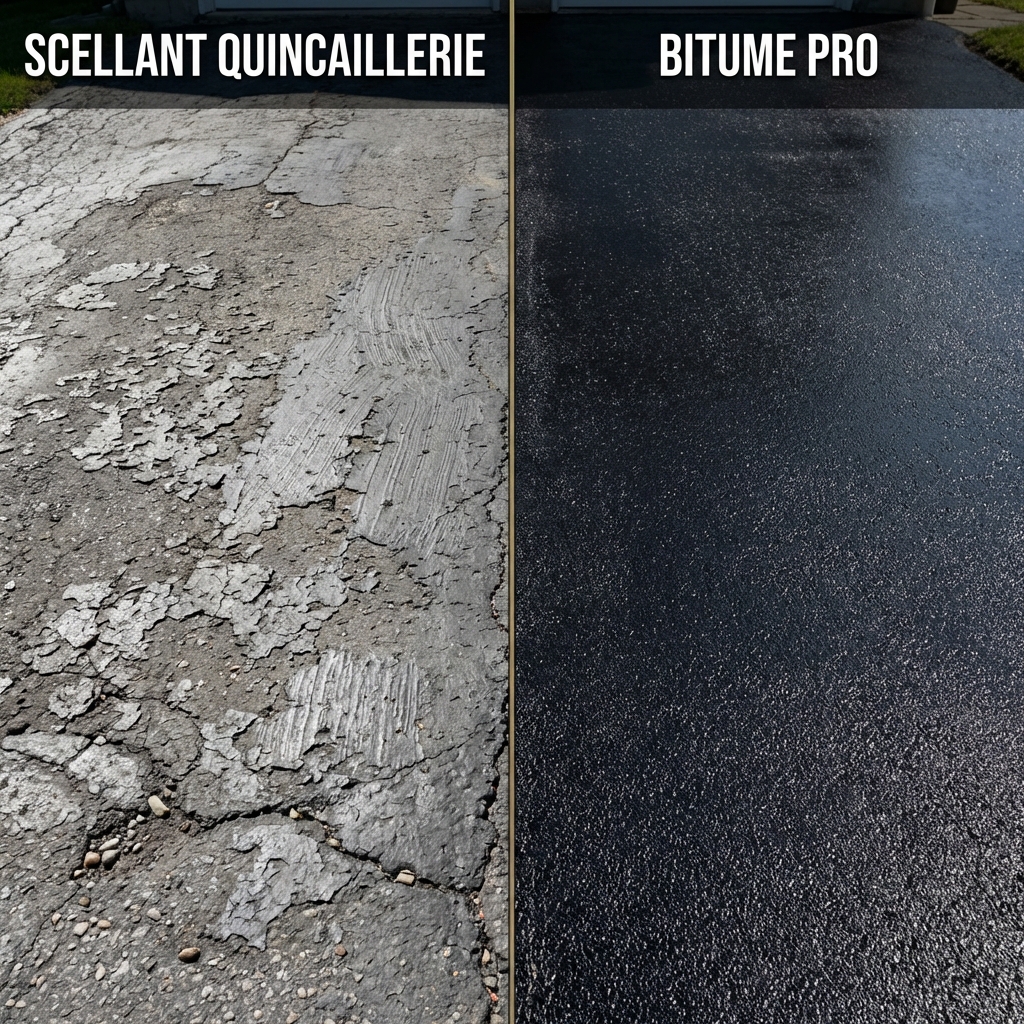 Scellant quincaillerie vs Bitume professionnel